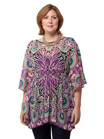 Butterfly Sleeve Print Top