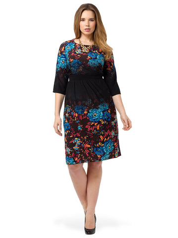 Chelsea Dress In Ombre Floral