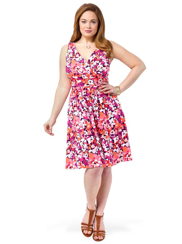 Fit & Flare Dress In Shadow Floral