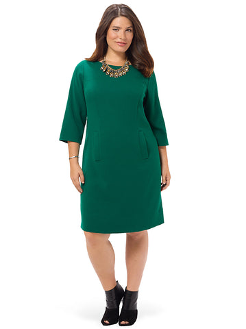 Shift Dress With Front Pockets