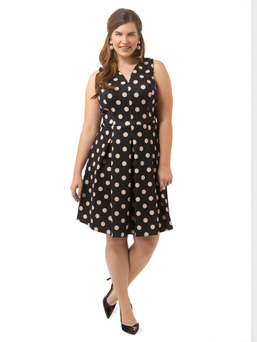 Tessa Dress In Polka Dot