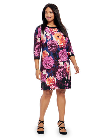 Shift Dress In Floral Blossom