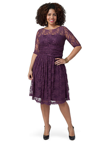 Luna Lace Dress Purple