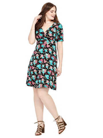 Work The Angle Dress In Floral Bouquet