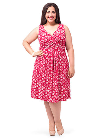 Fit and Flare Dress Pink